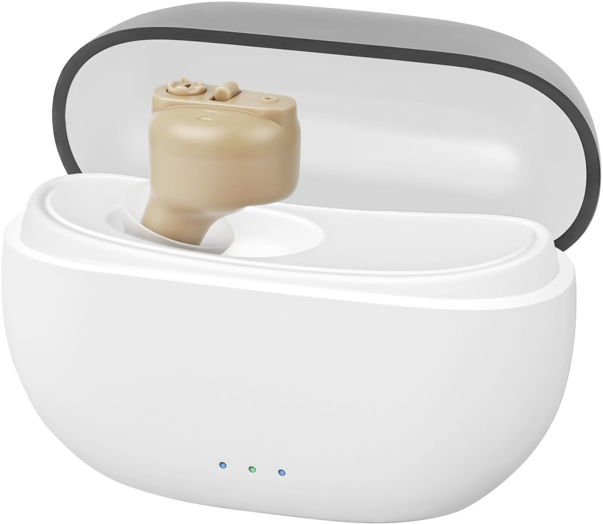 SnelShoppen - Aolso Gehoorruisversterker Draadloze Hoofdtelefoon Ergonomische Snit Geschikt voor Feest, Camping, Thuisgebruik, Zwart