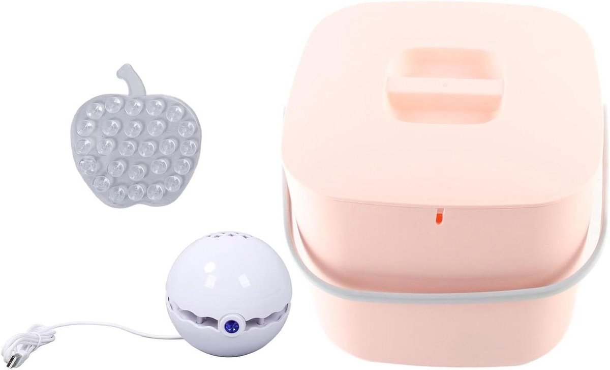 Mini Vaatwasser Draagbare Afwasser Servies Reinigen Ultrasone Belletjes Technologie 852 Gram Roze