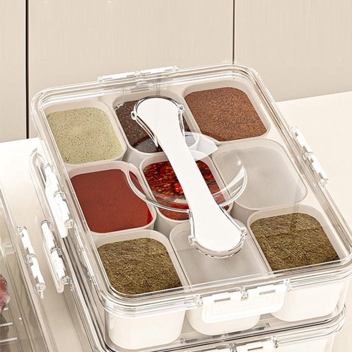 Snackbox met compartimenten - Snackdoosjes - Fruitbakje - Snackbox voor onderweg - Temperatuurdicht - Eenvoudig schoon te maken - Voedselopbergdoos