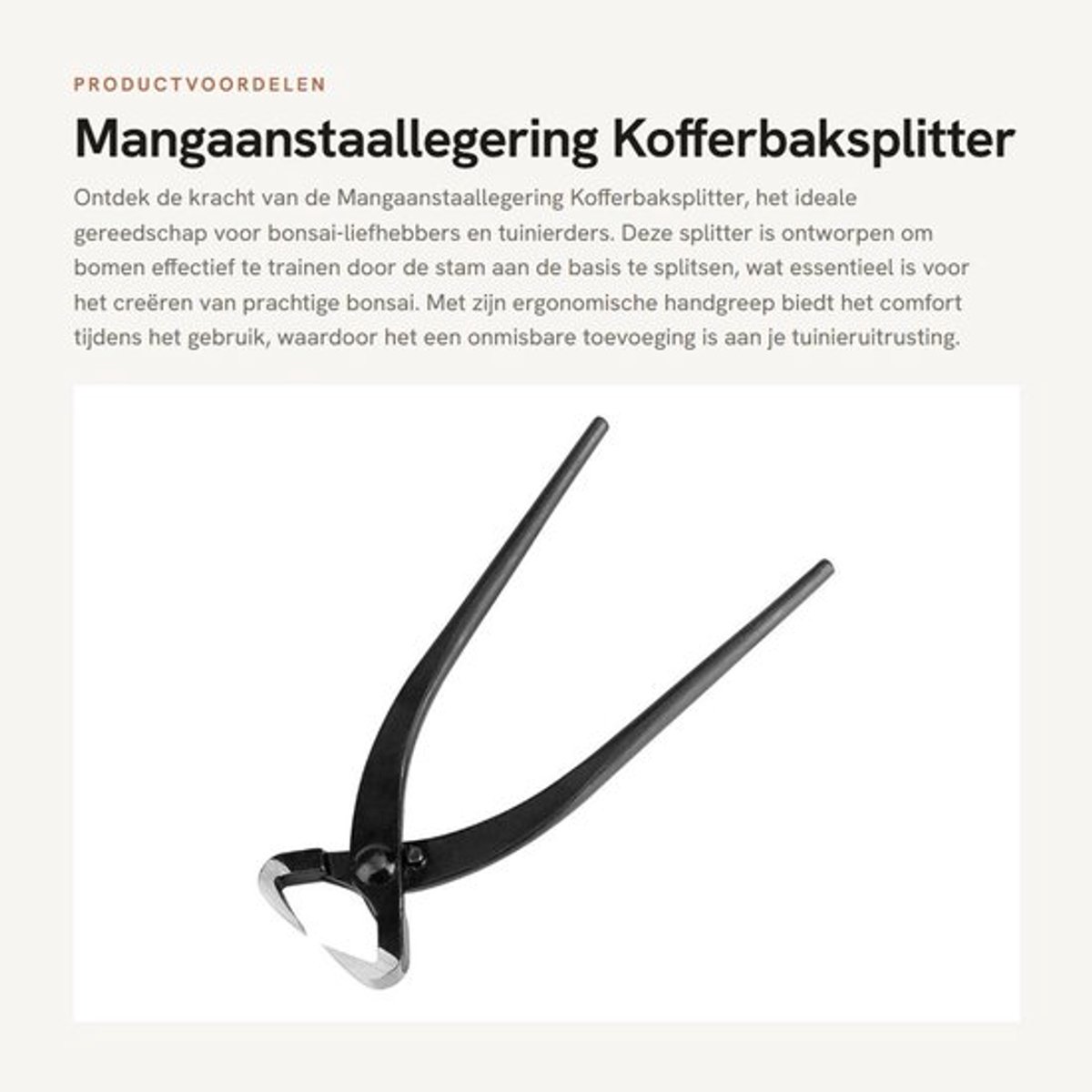 Snoeischaar Professioneel - Ergonomische Handgreep - Mangaanstaallegering - Bonsai-gereedschap - Sterke Vasthoudendheid - Duurzaam Tuingereedschap