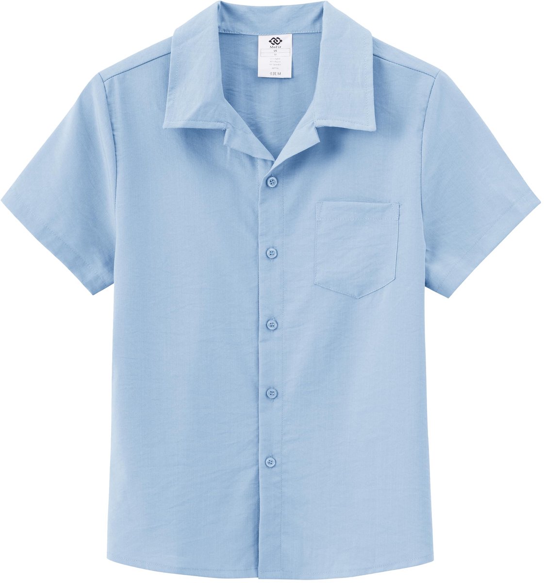 SnelShoppen - MoFiz Vrijetijdspak Trainingspak Jongens Kledingset Korte Mouwen Shirts en Shorts Zomeroutfits Kinderen Maat 128-176, Hemelsblauw voor S