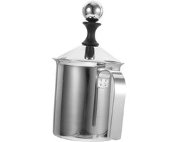Melkopschuimer RVS - Koffie opschuimer - Cappuccino Maken - Dubbele Zeef - 92 x 92 x 1 cm - Zilver
