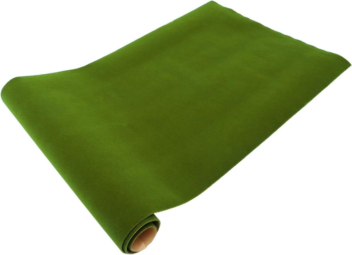 Kunstgras Mat - Nep Gras Gazon - Miniatuur Landschap - Snijbaar Duurzaam Materiaal - 100 x 41 cm - Lichtgroen