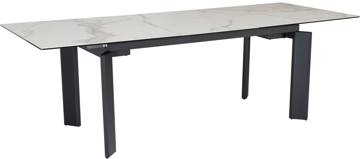 Eettafel wit glaskeramiek 180 cm breed