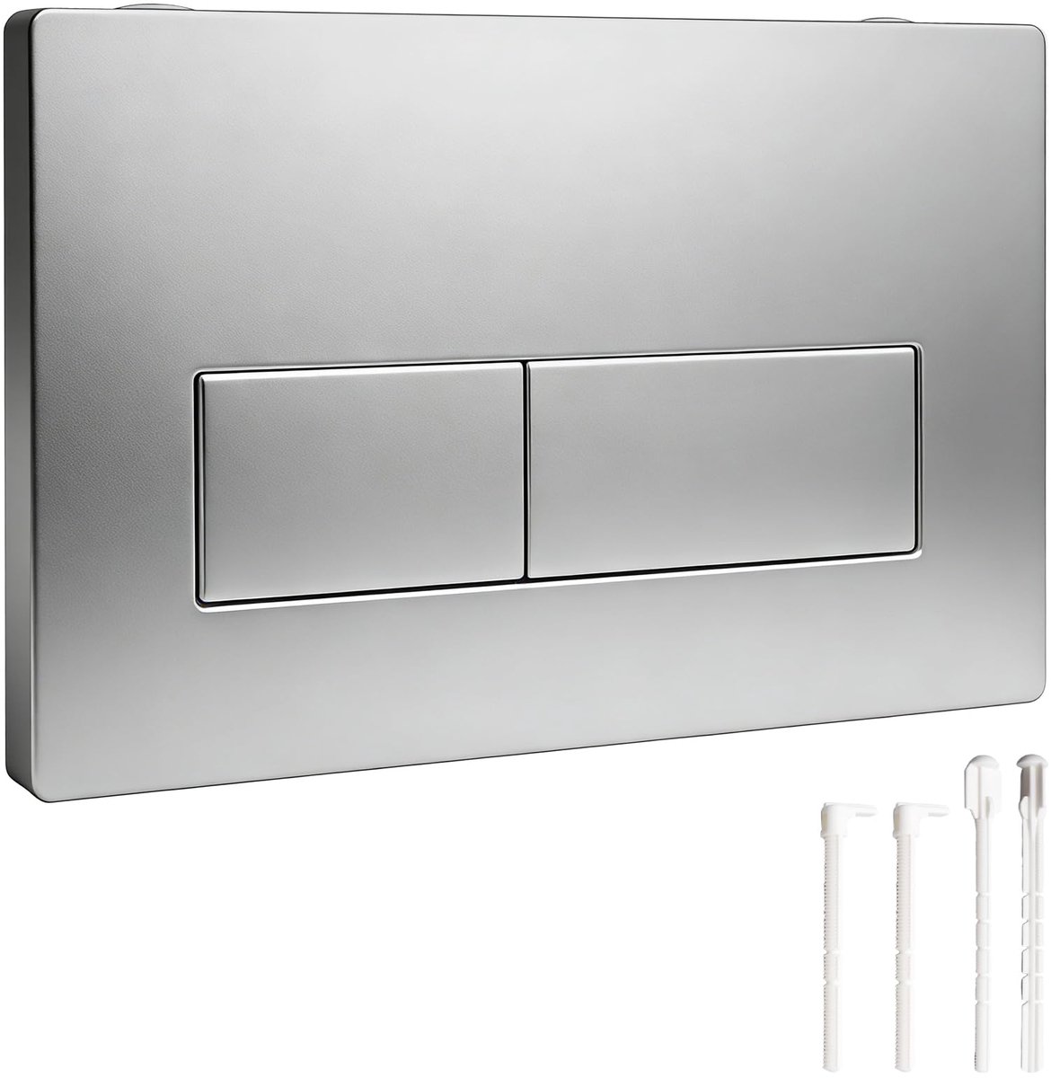 Dailygoods - Toiletdrukplaat voor Geberit Sigma - Dubbele Spoeling met Spoelhendelset en Inbouwframe