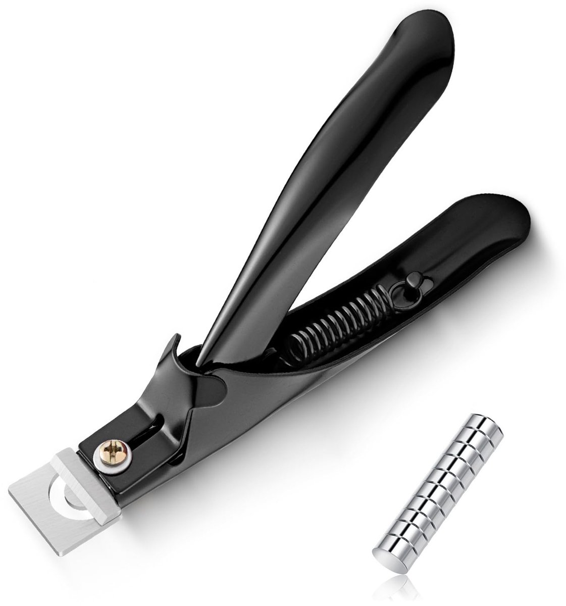 Dailygoods - Acryl Nagelknipper met 10 Stuks Magneten voor Professionele Manicure