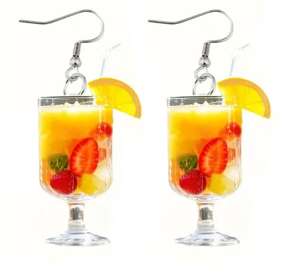 Dailygoods - Aperol Damescadeaus met Oorbellen en Wijnglas - Aperol Decoratie voor Vrienden en Familie