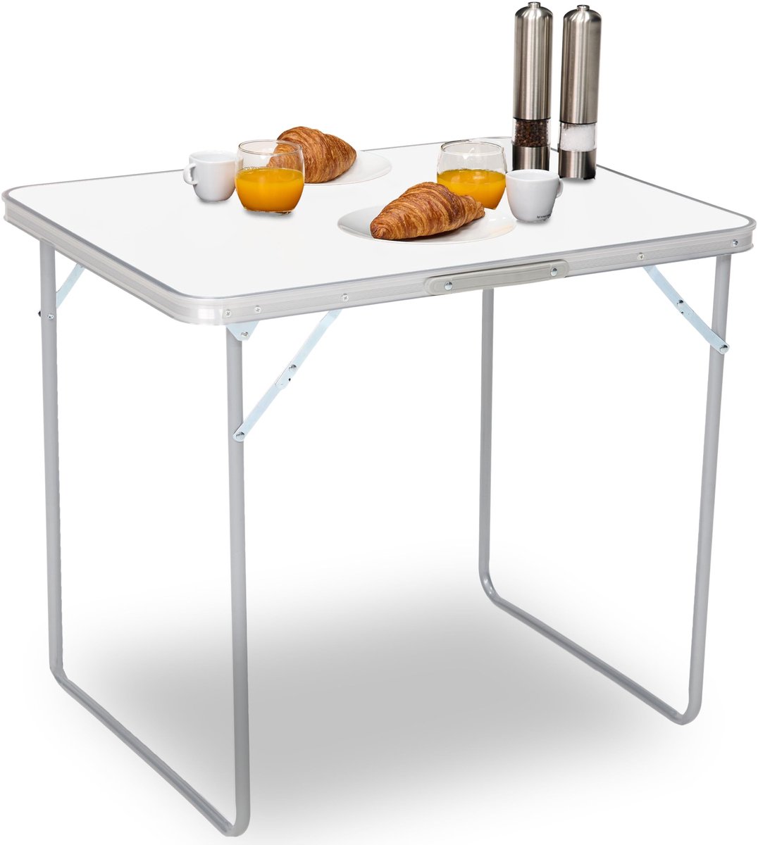 Dailygoods - Opvouwbare Campingtafel - 80 x 60 x 70 cm - Aluminium