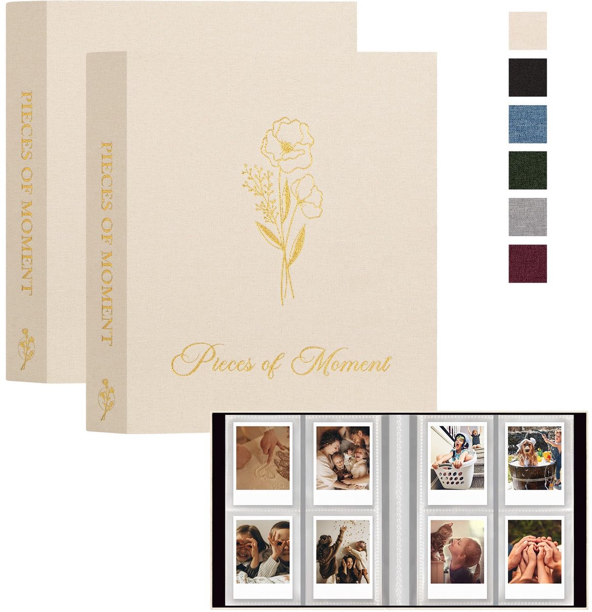 Dailygoods - Polaroid Fotoalbum 208 - 2-Packs Mini Album voor Fujifilm Instax Camera's