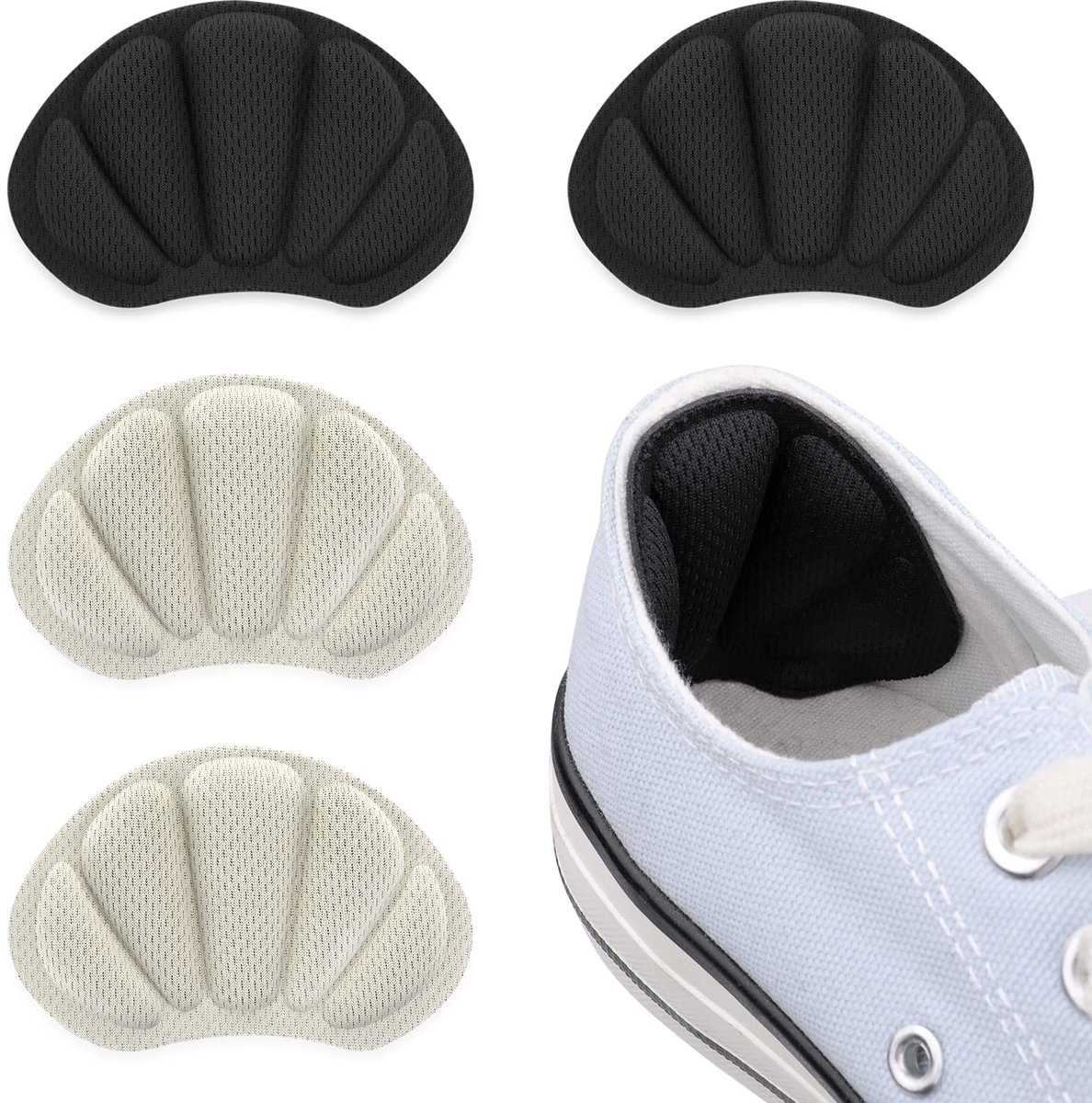 Dailygoods - 2 Paar Heel Pads - Antislip Schoen Pads voor Blisterbescherming