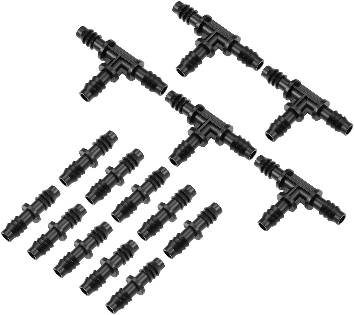 Dailygoods - Barb, Drip en T Pipe Connector - 8mm Slangkoppeling voor Tuinirrigatie