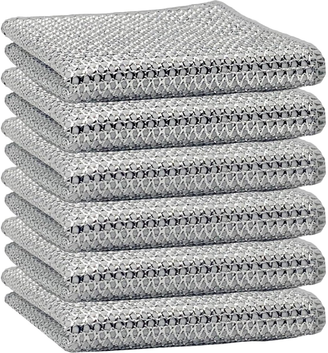 Dailygoods - 6 Stuks Afwasdoeken - Dubbel Laags Schrobdoeken voor Keuken