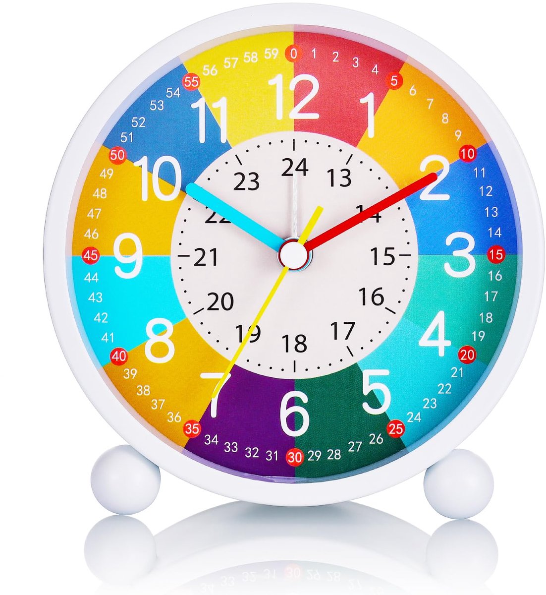 Dailygoods - Wekker met Licht, Nachtkastje Klok voor Kinderen en Zware Slapers