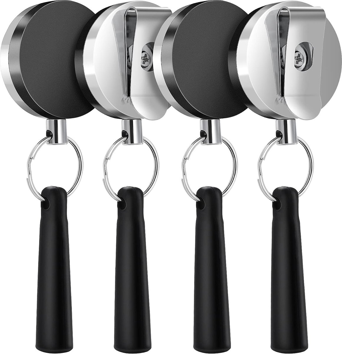 Dailygoods - Heavy Duty Intrekbare Penhouder Set - 4-pack voor Timmerlieden