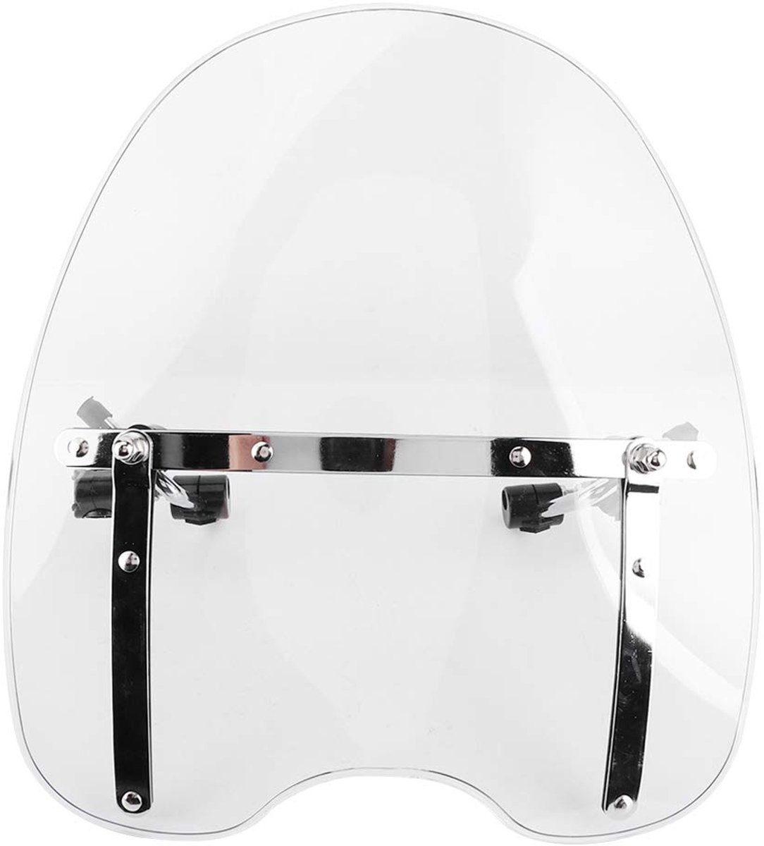 Dailygoods - Motor Wind Deflector - Professioneel Motor Windscherm - Verstelbaar en Duurzaam - Transparant - Motorfiets Accessoire - Verminder Verblin...