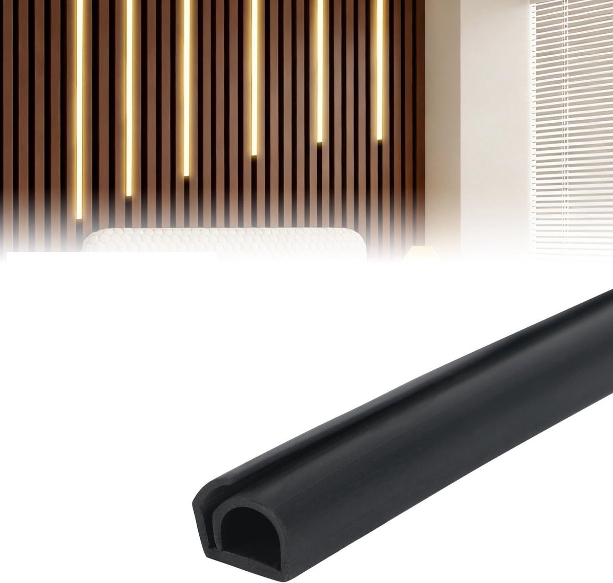 Dailygoods - Kabelafdekking voor Akoestische Panelen - Zelfklevend en Flexibel