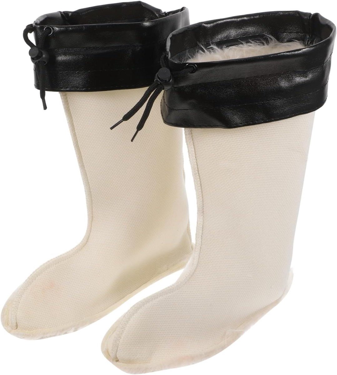 Laarzen Voeringen - Sokken Binnenvoering - Warmte Vasthouden - Verdikte Pluche - 31 cm lengte - Wit