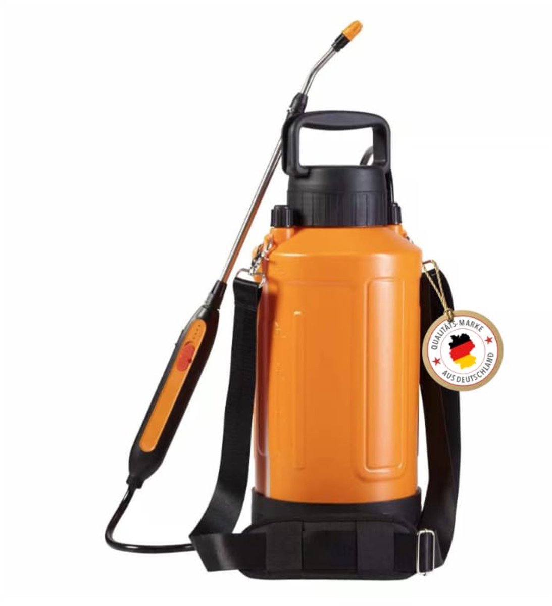 SnelShoppen - Accu-sproeier 6L Elektrische Drukspuit met Telescopische Lans (55-75 cm), 120 minuten Looptijd, USB-C Oplaadfunctie, Draaggreep en Schou