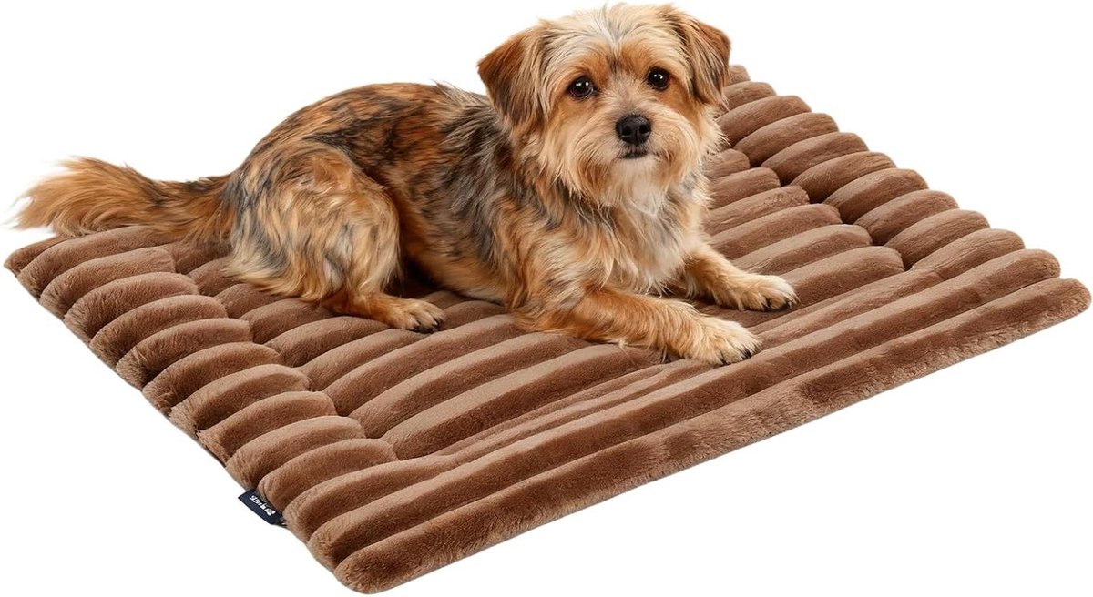 Zelfverwarmend Kattenbed - Warmtemat Huisdier - Comfort voor Huisdieren - Gebruikt Lichaamswarmte - 61 x 45 cm - Bruin