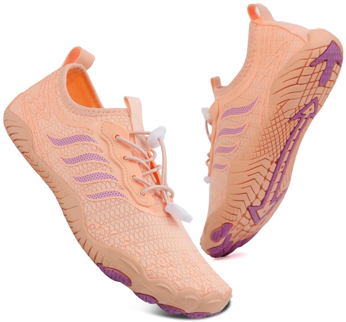 SnelShoppen - Badeschoenen Waterschoenen Heren Dames Strandschoenen Blotevoetenschoenen Zomer Zwemschoenen Aquaschoenen Snel Drogend Surfschoenen Roze