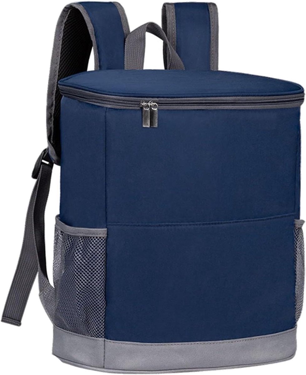 Geïsoleerde Rugzak - Lunchkoeler Tas - Eten Warm Houden - Lekvrije Isolatie - 29 x 16 x 33 cm - Blauw