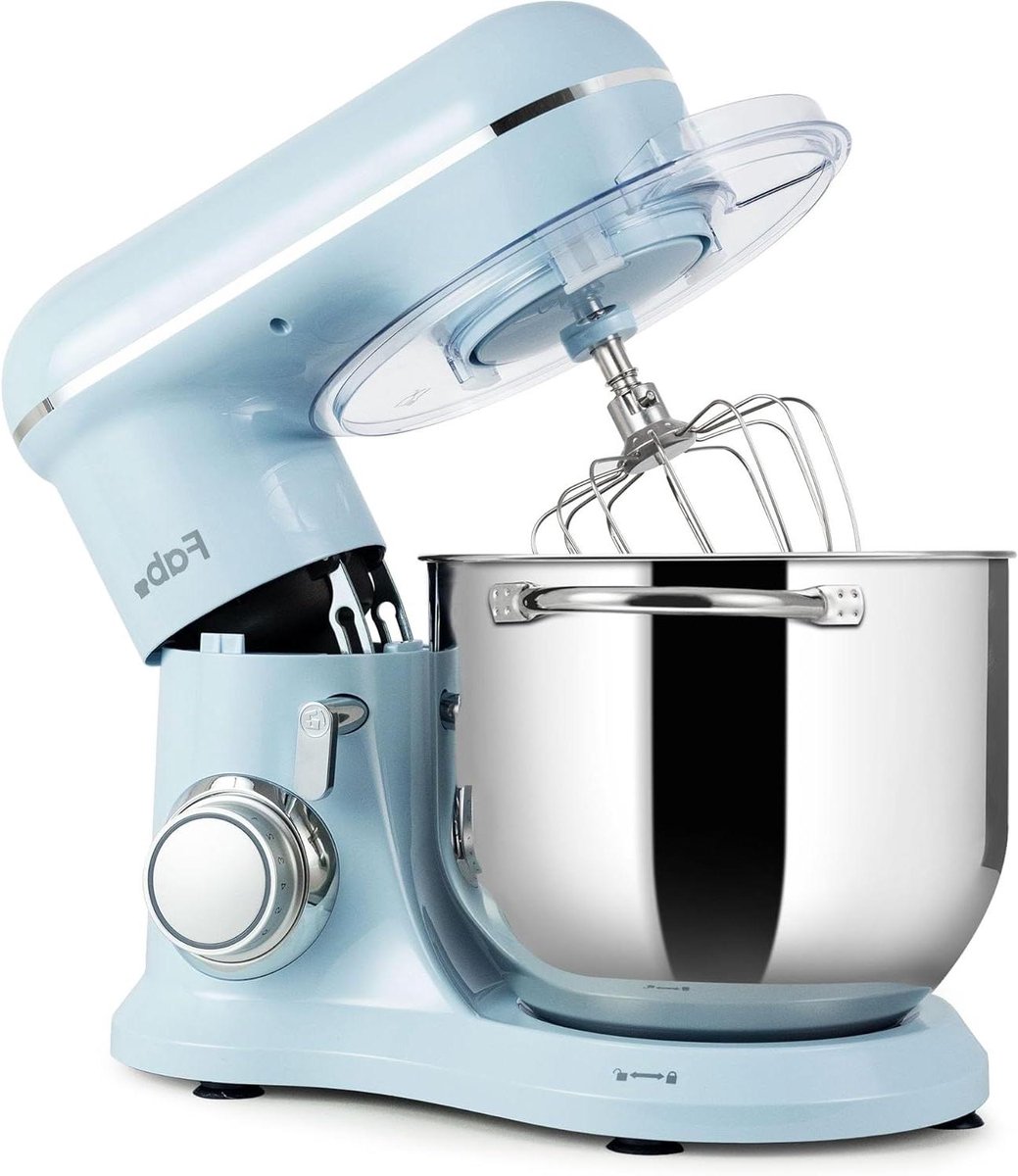 Keukenmachine - Deegmachine Mixer - Bakken en Koken - Krachtige 2000W Motor - 8 Liter Kom - Zwart