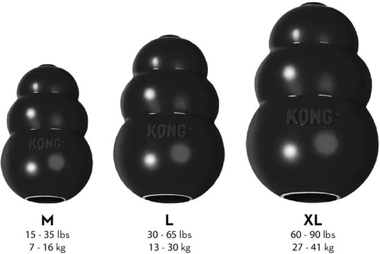 KONG Extreme – Honden Speelgoed – Rubber – Zwart - L - 13 tot 30 kg
