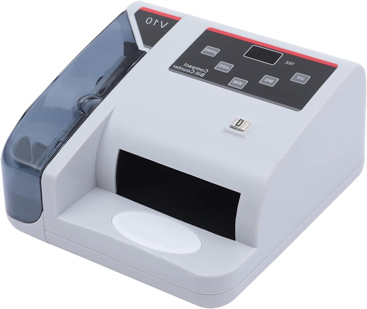 Geldtelmachine - Biljetten teller - Snel geld tellen - Meervoudige valsgelddetectie - 600 biljetten/min - Zwart