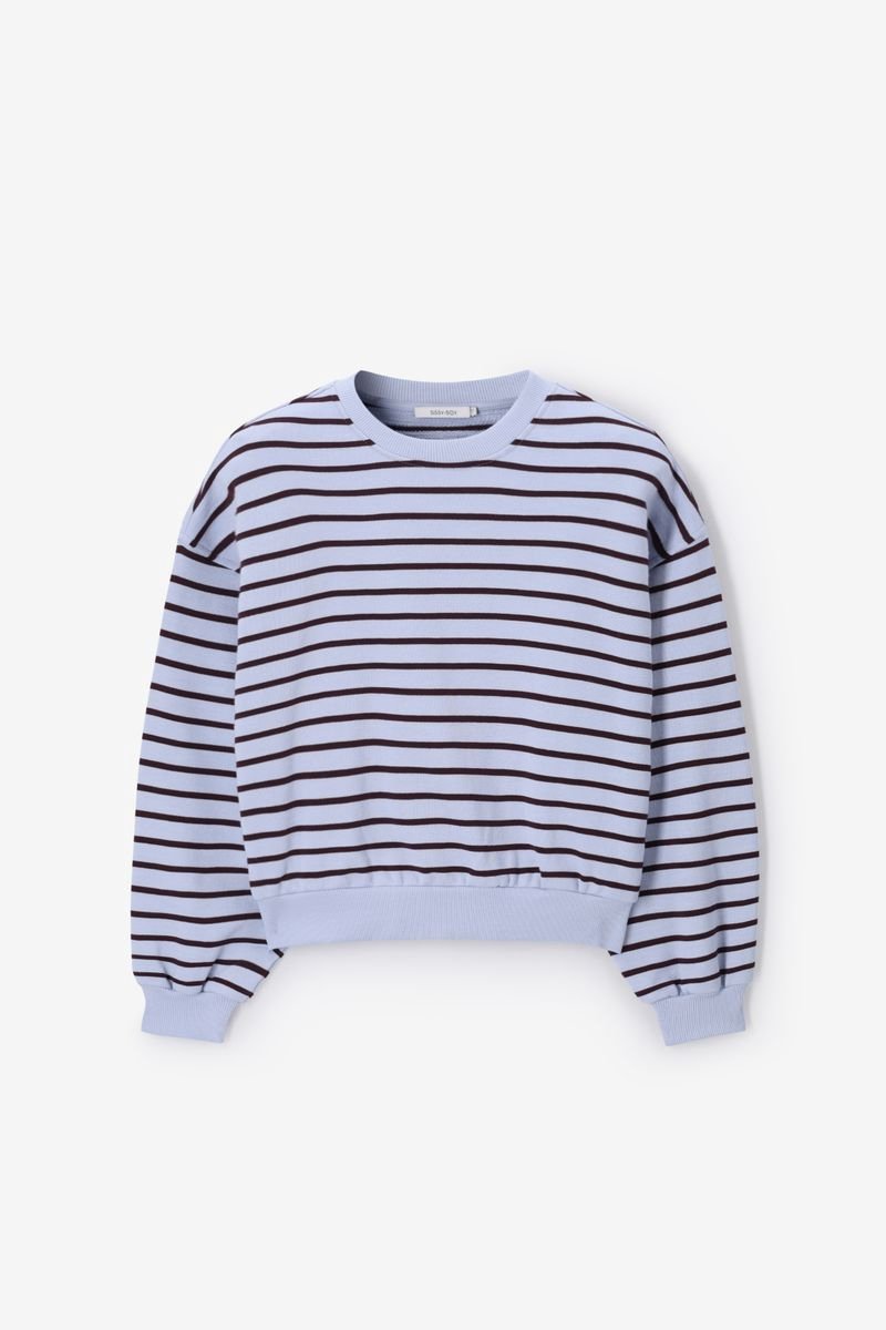 Sissy-Boy - Lichtblauwe gestreepte sweater