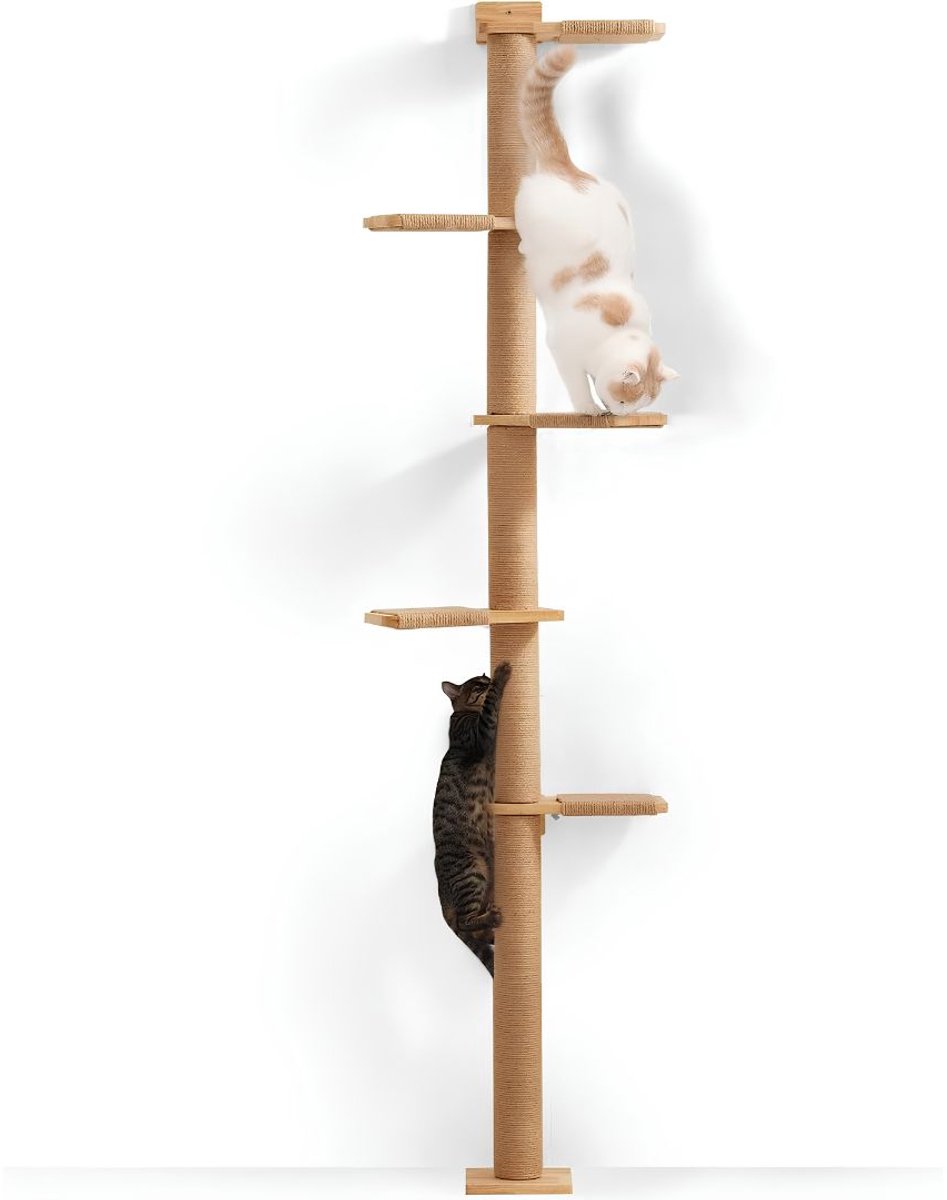 NIVA® Krabpaal - Krabpaal voor Katten - Krabpalen - Bruin - 44cm x 34cm x 20cm