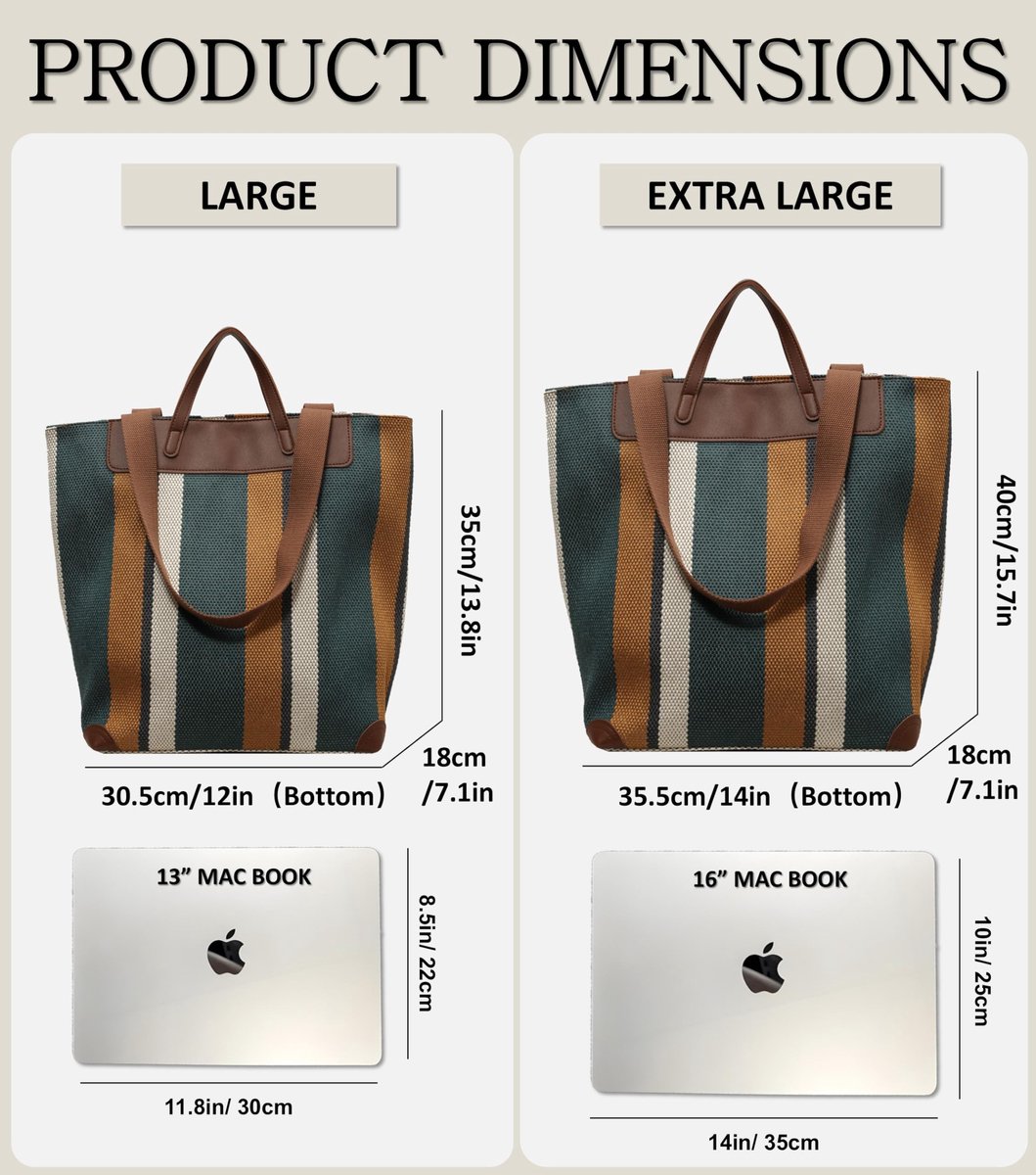 SnelShoppen - Grote Dames Werktote - Canvas Schoudertas met Laptopvak, Ruime Opbergruimte voor Kantoor en Dagelijks Gebruik, Ideaal voor Werk, School