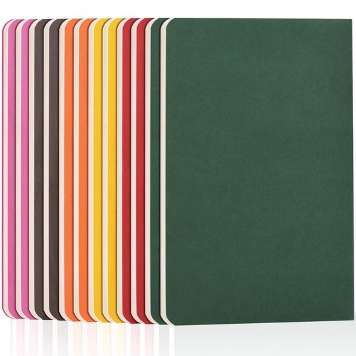 - A5 notitieblokken - 12 stuks - Zachte kaft - Levende kleuren - Ideaal voor school en studie - Gelinieerd papier