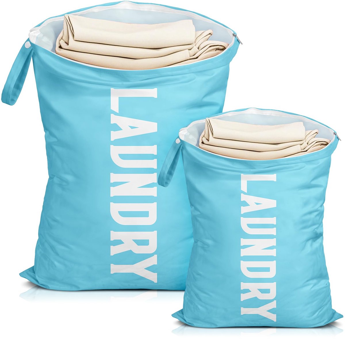 Dailygoods - 2 Stuks Grote Waterdichte Reizen Waszakken met Handvatten