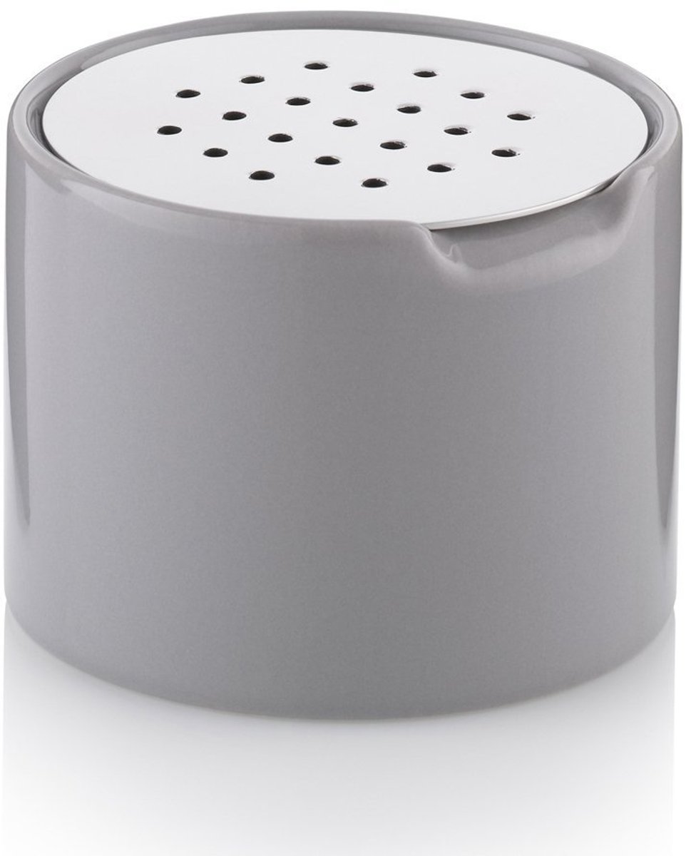 Dailygoods - Fruitvliegenval - Keramische Pot met Rvs Deksel 8,5 cm