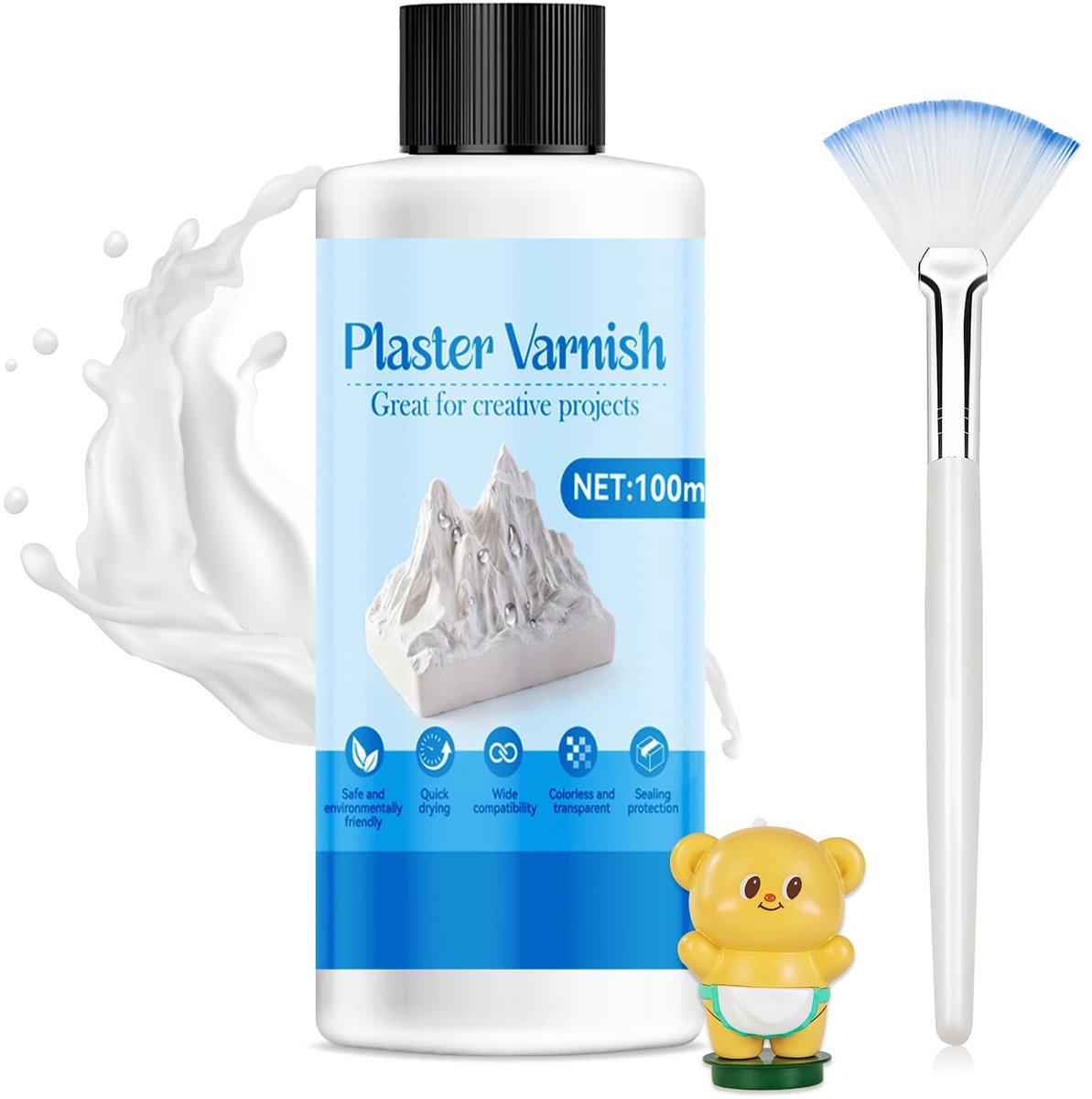 Dailygoods- Afdichtingsmiddel Vochtbestendig - Waterdicht - Impregneren - Gipsmodellen - Gipsmengsels - Transparante Glans - Verzegeling