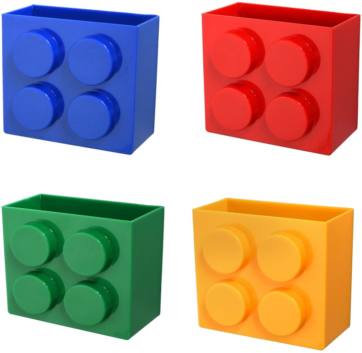 Dailygoods - Magnetische Koelkastpennenhouder - 4-Delige Set - Multifunctionele Opslag