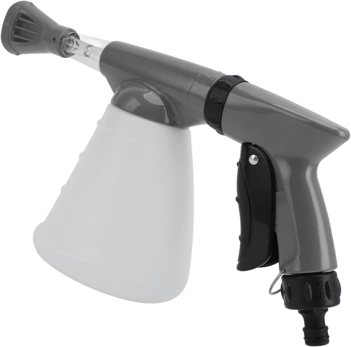 Schuimkanon Hogedrukspuit - Watersproeier Tuinsproeier - Auto Daken Wassen - Efficiënte Foam Jet - 800 Ml Capaciteit - Grijs