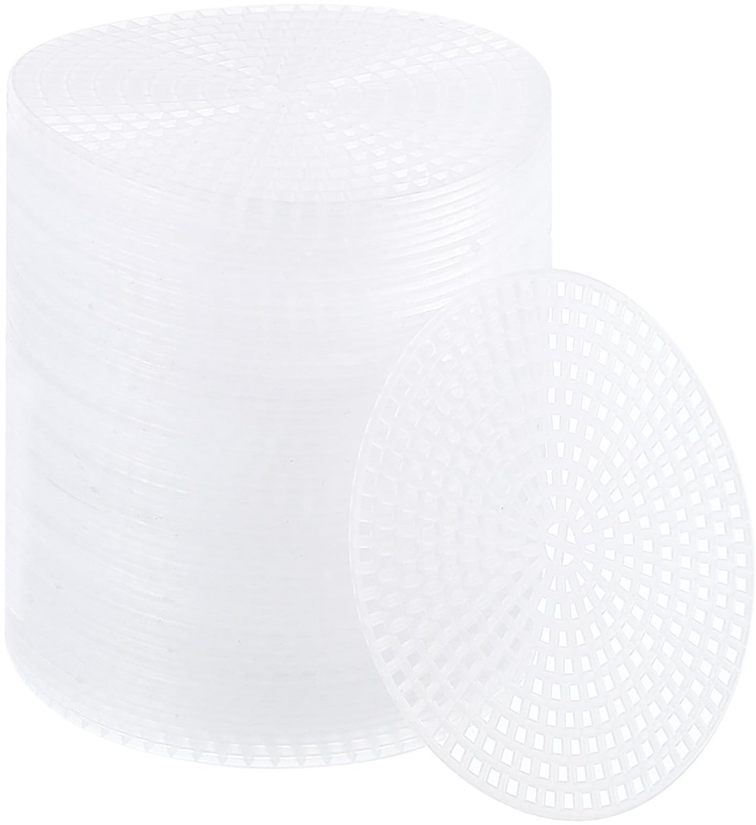 Dailygoods - 100 stuks plastic canvas vellen - 7,6 cm ronde doeken voor DIY knutselen