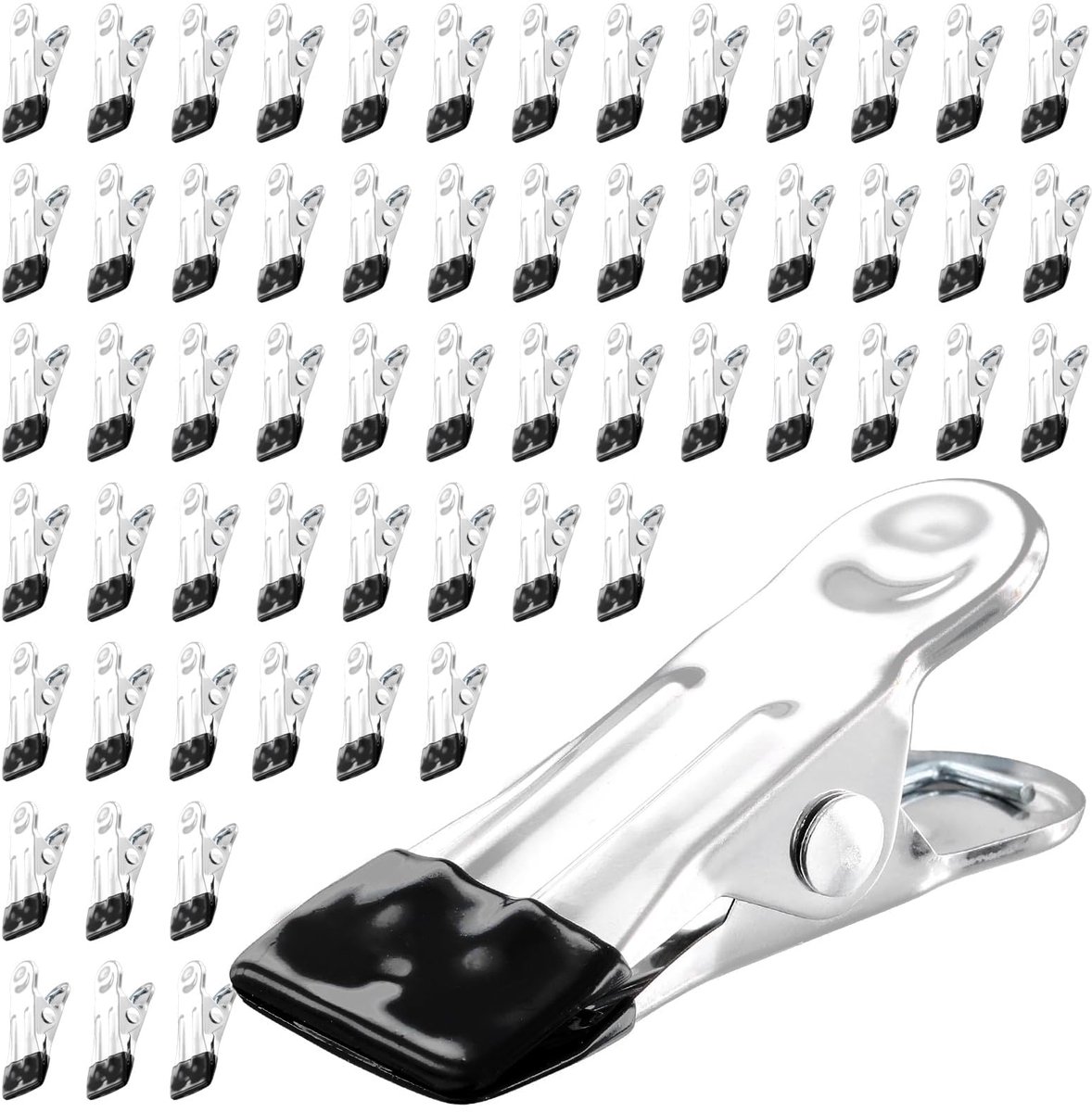 Dailygoods - 80 Stuks Wasknijpers - Metaal en PVC