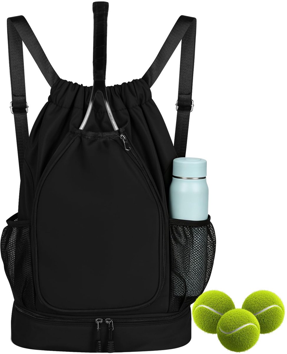 Dailygoods - Tennisrugzak met Grote Capaciteit - Multifunctionele Sporttas voor Rackets