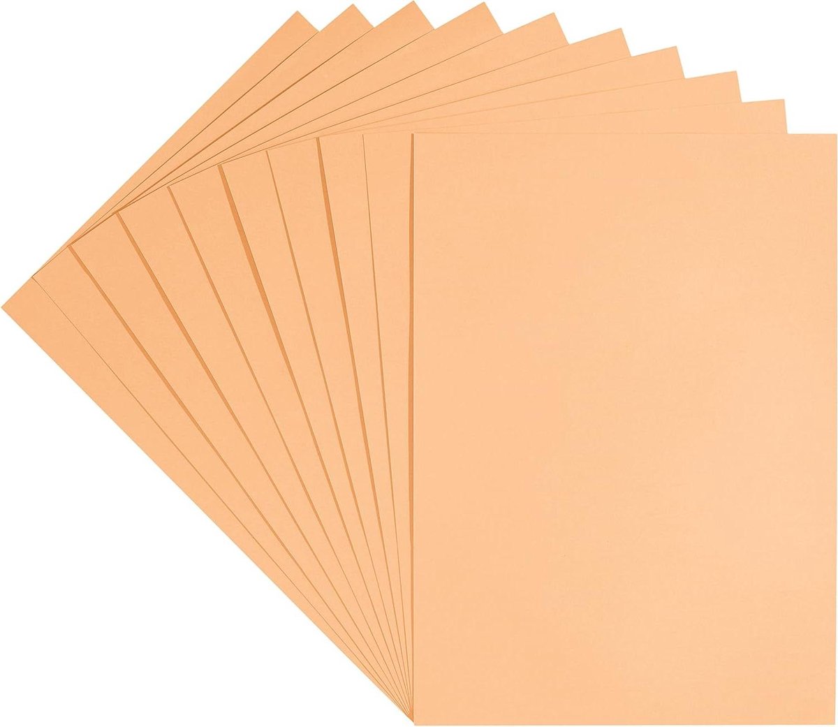 Tekendoos Karton - Gekleurde Mappen - Tekenen en Knutselen - Verwijderbaar EAN Etiket - 50 x 70 cm - Abrikoos