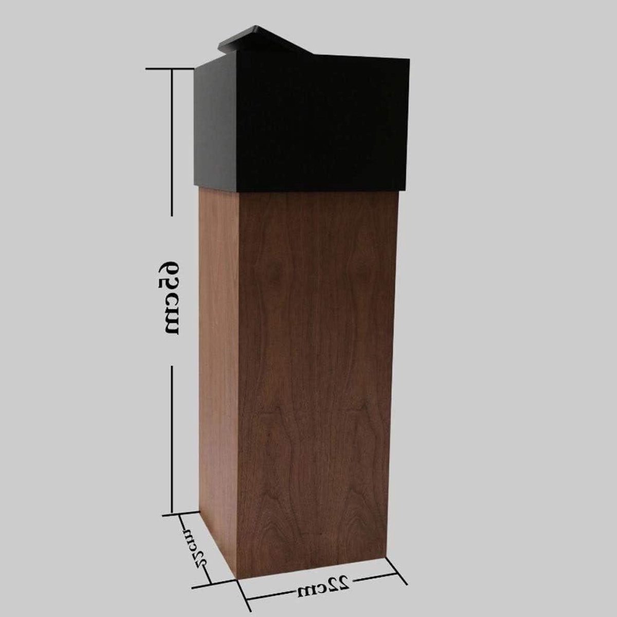 Afvalbakken voor buiten - Prullenbakken Patio - Afval Opslag - Duurzaam Hout - 30 Liter - Houtkleur