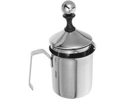 Handmatige Melkschuimer - Pitcher Opschuimen - Latte Art Maken - Precisie Gietrand - 400 ml - Zilver