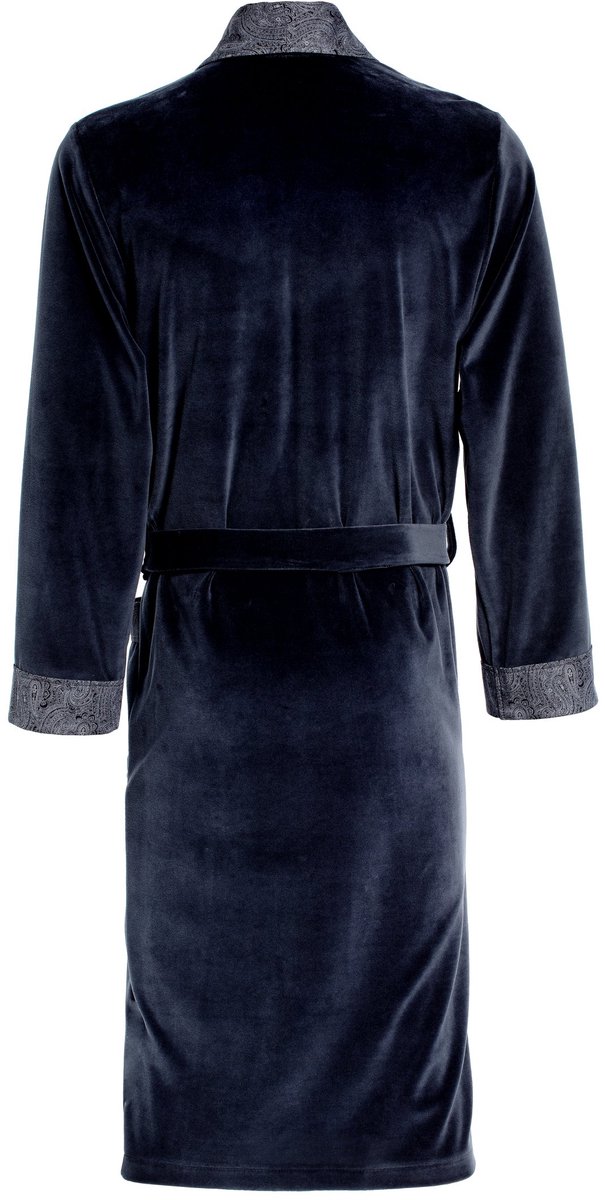 SnelShoppen - Luxe Fluwelen Ochtendjas voor Heren 4XL, Comfortabele Badjas, Ideaal voor Thuis en Ontspanning, Perfect voor Koudere Dagen, Stijlvolle N
