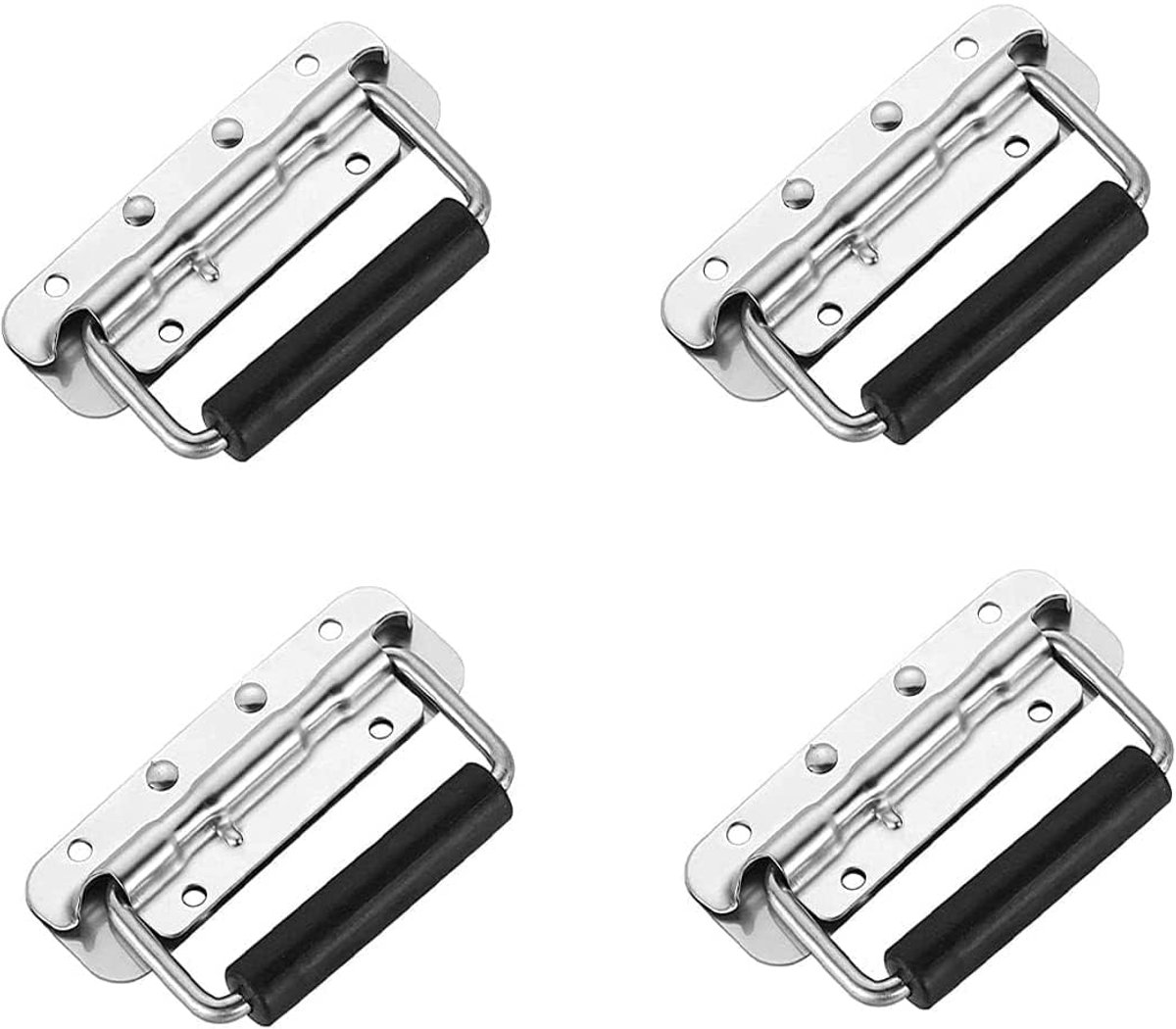 Dailygoods - 4 Stuks Vouwhandvatten voor Kist en Toolbox