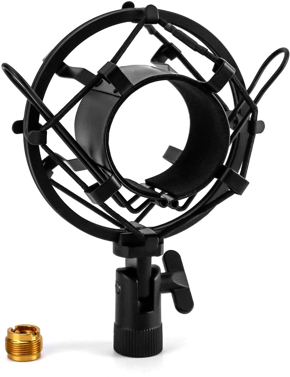 Dailygoods - Metalen Microfoon Shock Mount - Vermindert Vibraties voor Microfoons van 45mm tot 50mm