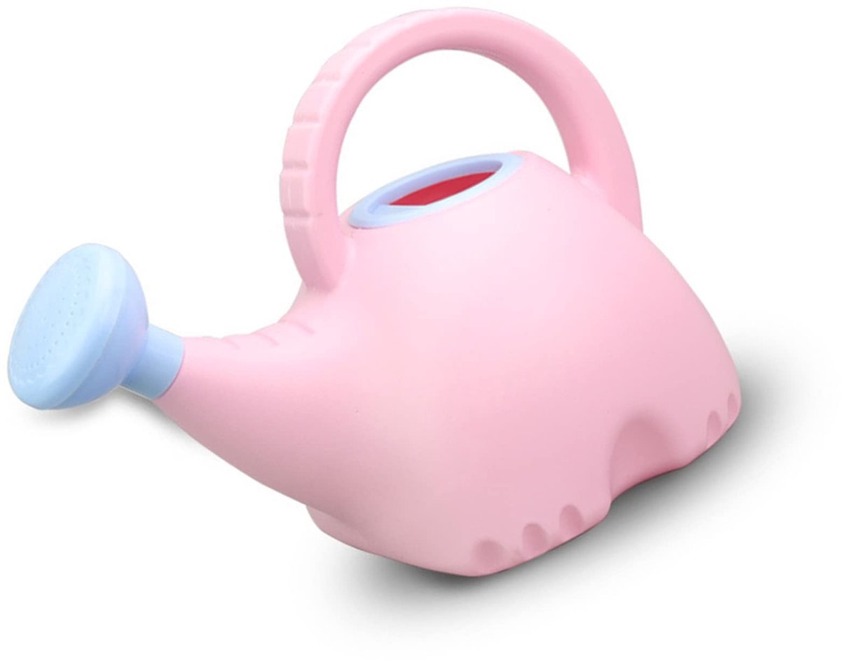 Dailygoods - Plastic Watering Can voor Kinderen - 1.5 Liter - Olifantvorm - Roze