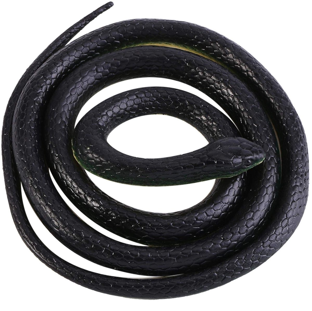 Dailygoods - Rubber Slang Speelgoed - Realistische Zwarte Mamba voor Tuin Decoraties
