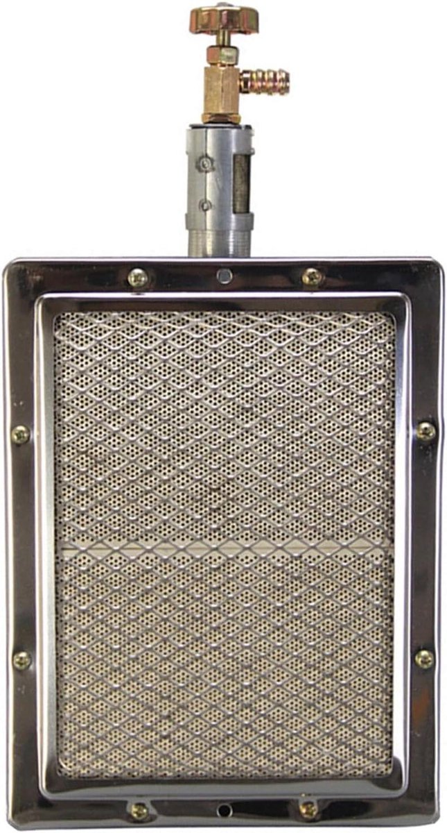 BBQ Grill Brander Reserveonderdeel Kookplaat Buiten Koken Energiezuinige Verbranding 220x170mm Zilver