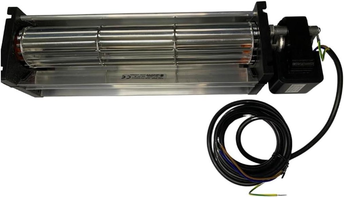 Tangentiaalventilator - Pelletkachel Ventilator - Pelletkachel Onderhoud - Hoge Temperatuur Bestendig - 250 mm Lengte - Grijs